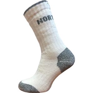 Northman Outdoor Arctic Track Merino Wandelsokken Wit/grijs Mt 42-44