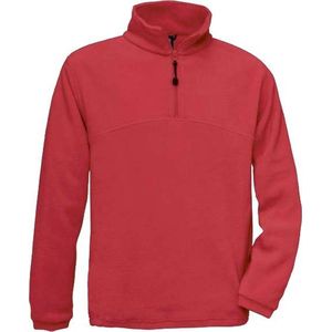 B&C HIGHLANDER Zip Sweater Fleece Rood XXL