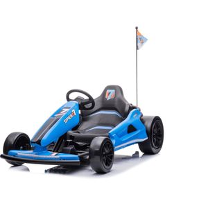Drift Kart Race Edition Deluxe / Drift Trike / Go Kart - Elektrisch - Blauw - Kars Toys - 24V Accu