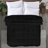 Utopia Bedding - Lichtgewicht Dekbed - Zwart - 200x200 cm - Gewatteerd met Polyester Vulling