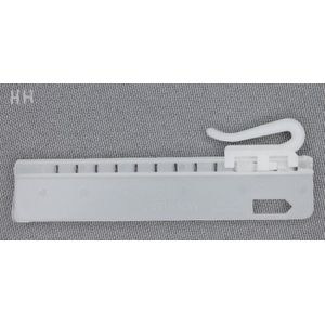 Fiyuer 50 Stuks Gordijnhaken Wit, Verstelbare Gordijn Haken, Gordijnhaken van Kunststof, Gordijnglijders in Standaard Maat, Gordijnhaken, Gordijnrollen, Gordijnhaken om op te Hangen - 9cm