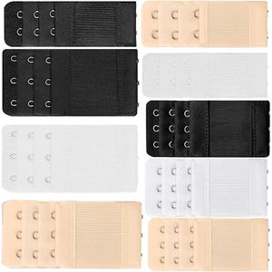 Allecto plus - Beha Extender Set voor Dames - 9-delig - Elastisch Ondergoed - Zwart, Wit, beige