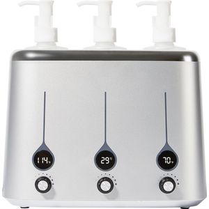 Master Massage - Massageolieverwarmer - Grijs - 3 Flessen - 40°C tot 60°C