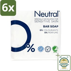 Neutral - Zeep - Bar Soap - Gevoelige huid - 2 Bars - Voordeelverpakking - 6 stuks - Gevoelige huid - Bar soap