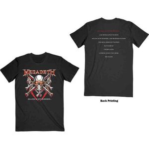 Megadeth Heren Tshirt -2XL- Killing Is My Business Zwart