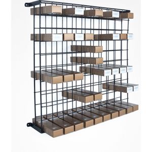 BIFULL Verf Organizer – Opbergkast voor Kappers en Salons - Haaraccessoires en Haarverf Opbergen - Haarverf kast 60cm X 60cm - Rek - Voor Haarverf & Salonbenodigdheden - Organizer voor Kappers