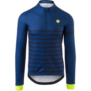 AGU Melange Fietsshirt Lange Mouwen Essential Heren - Blauw - XXL