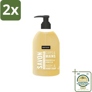 Sence - La Maison Du Savon De Marseille - Handzeep - Vanille - Hygiënisch - 500 ml - Voordeelverpakking - 2 stuks - Handzeep vanille - Hygiëne