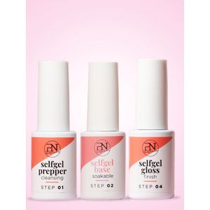 PN Selfcare - Gellak - Voordeelset 3x6ml Hema-Vrij - Primer - Base Coat Soak - Top Coat - Gel Nagellak - basisproducten Combi Deal