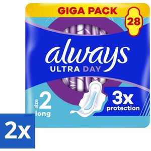 Always - Maandverband - Long - 28 Maandverband - Voordeelverpakking - 2 stuks