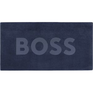 Hugo Boss BOSS strandlaken logo blauw - one size