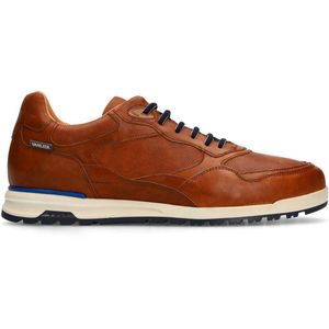 Van Lier - Leren Sneakers - Cognac - Zool van 3 cm