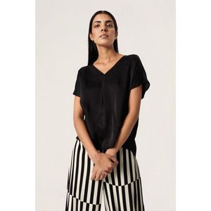 SOAKED IN LUXURY SLMarija Top SS - Black Black