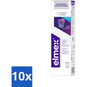10 x Elmex Tandpasta Glazuur Professional Opti-Glazuur 75 ml - Elmex