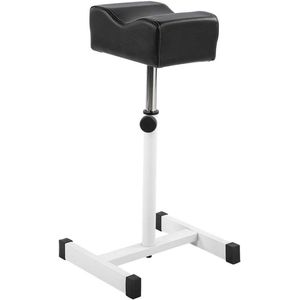 Verstelbare nagel voetsteun voor professionele pedicure - Kleur: zwart, hoogte verstelbaar 38-57 cm