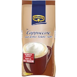 Krüger Cappuccino met een fijn vleugje chocolade Oploskoffie - 1 x 1 kg zak