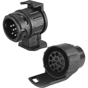 7 Pin en 13 Pin Trailer Adapter Set voor Caravan, Fietsendrager, Camper en Trailer - Waterdicht