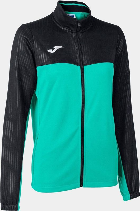 Dames sweatshirt joma montreal full zip groen-zwart groen xs