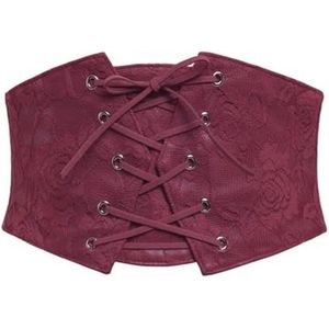 Elastische Corset Taille Riem met Vetersluiting voor Dames