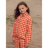 Mini Rodini Fleece Jas - Ruitjes - Rood/Wit Geruit - Mini Rodini - 4-5 jaar (104-110) - Fleece Jassen