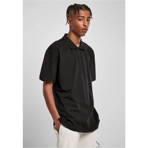 Urban Classics - Oversized Polo shirt - M - Zwart