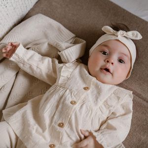 Dirkje Babyset: Jurk en Legging Off White maat 56