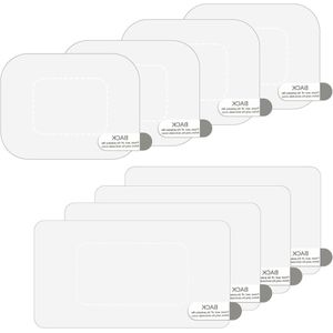 Transparante elektrostatische stickers voor voorruit - 8 stuks - voorkom krassen en vallen - dashcam voorruitsticker met montage voor telefoon projectiescherm