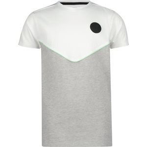 4PRESIDENT T-shirt jongens - Colour Block White - Maat 164