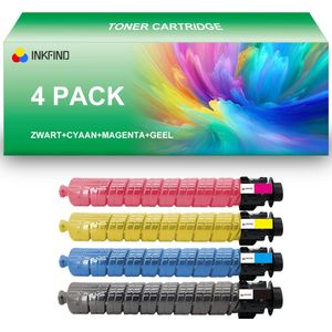 INKFIND TK-8345 tonercartridge 4 Pack (Zwart/Cyaan/Magenta/Geel) compatibel met Kyocera TK8345 TK-8345 Zwart/Cyaan/Magenta/Geel geschikt voor Kyocera TASKalfa 2552ci - 4-pack Zwart/Cyaan/Magenta/Geel