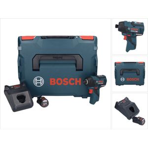 Bosch GDR 12V-110 Professionele accu-slagmoersleutel 12 V 110 Nm 1/4"" borstelloos + 1x oplaadbare accu 3.0 Ah + lader + L-Boxx