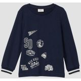 s.Oliver - T-Shirt - Met Lange Mouwen - Stijlvolle Print - Normale Pasvorm