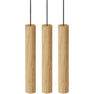 Umage Chimes Cluster 3 houten hanglamp naturel - set van 3