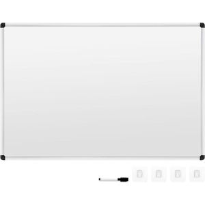 Dubbelzijdig Whiteboard - Notitieboard met Metalen Frame - 90 x 60 cm
