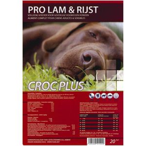 Croc Plus Hondenbrokken - 20 kg - Pro Lam & Rijst