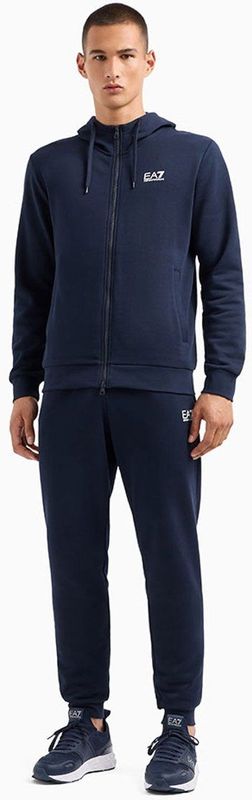 EA7voor mannen. 8NPV68_PJVTZ Trainingspak Perfect zwart (3XL), Casual, Sportief, Katoen, Meerdere sporten, Polyester, Lange mouwen, Marinebl