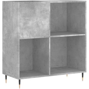 Zylo® Platenspeler Kast - Platenspeler Meubel - Ip Kast - 85x38x89cm - Beton Grijs