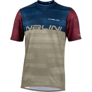 Nalini Heren Fietsshirt korte mouwen - MTB shirt Groen - NEW MTB SHIRT Olive green - M