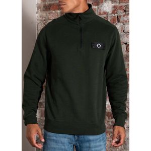 MA.Strum Neo quarter zip sweat - oil slick