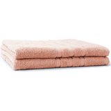 LINNICK Pure Handdoeken Set - Douchelaken - 100% Katoen - Light Pink - 70x140cm- Per 2 Stuks