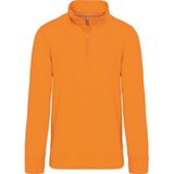 Sweatshirt Heren XS Kariban 1/4-ritskraag Lange mouw Orange 80% Katoen, 20% Polyester