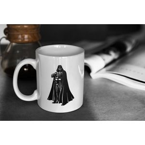 Rick & Rich Mok - Mok Darth Vader Full Body - Mok Star Wars - Mok met opdruk - Grappige Mok - Witte koffie mok bedrukt - Witte thee mok - Cadeau voor man - Cadeau voor vrouw
