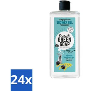 Marcel's Green Soap - Douchegel - Mimosa & Zwarte Bes - Verzorgend & zacht - 300 ml - Voordeelverpakking - 24 stuks