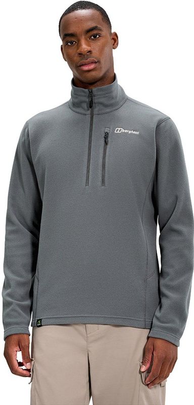 Berghaus Heren Prism Micro Half Zip Polartec Fleece, Dark Grey, 3XL
