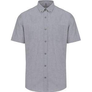 Kariban Heren Oxford overhemd korte mouwen K535 - Oxford Zinc - 3XL