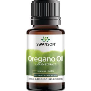 Oregano Olie Druppels - 29ml - 3,5% Carvacrol - 170 Doseringen (5,6 Maand) - Swanson Health
