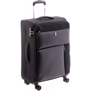 Gladiator Arctic Medium Koffer Expandable - 66 cm - TSA slot - Zwart