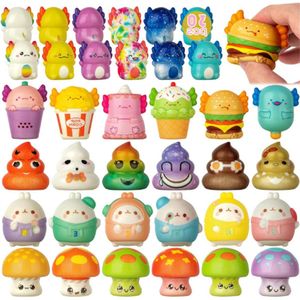 Squishy Toys Set - 30 Stuks Knijp- En Fidget Speelgoed - Stressverlagend Antistress Speelgoed - Perfect Cadeau Voor Kinderen & Feestjes
