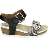 Josef Seibel - QUINN 02 - Sandalen - Zwart - Glad Leer - Rubber Zool