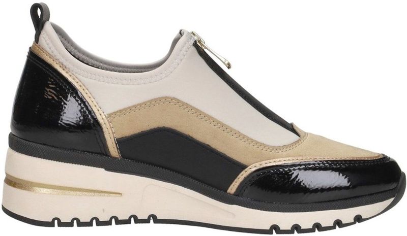 MARCO TOZZI - Slip on - Creme-Zwart - Slippers