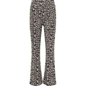 KIDS ONLY GIRL Flared Broek KOGMIGAN met Panterprint Beige/Zwart